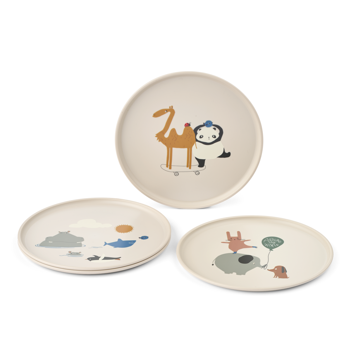 Remco Teller Set 4er Pack Around The World