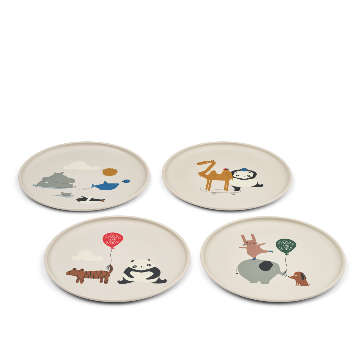 Remco Teller Set 4er Pack Around The World