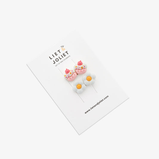 Haarspange Cake Flower 2er Pack
