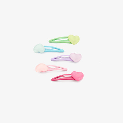 Haarspange Herzen 5er Pack