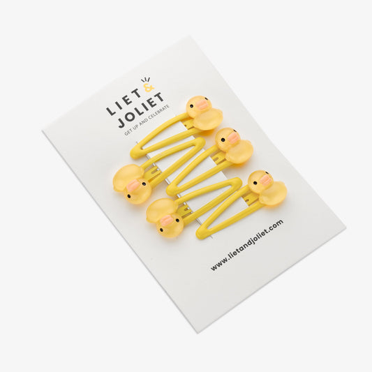 Haarspange Ente 5er Pack