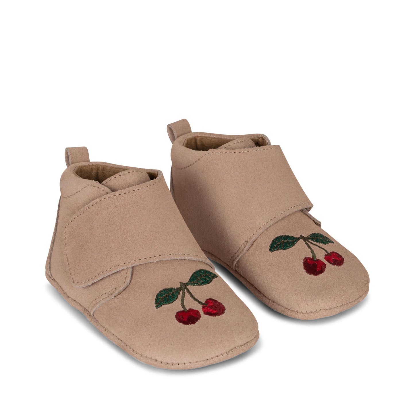 Füßlinge mit Kirsch Stickerei